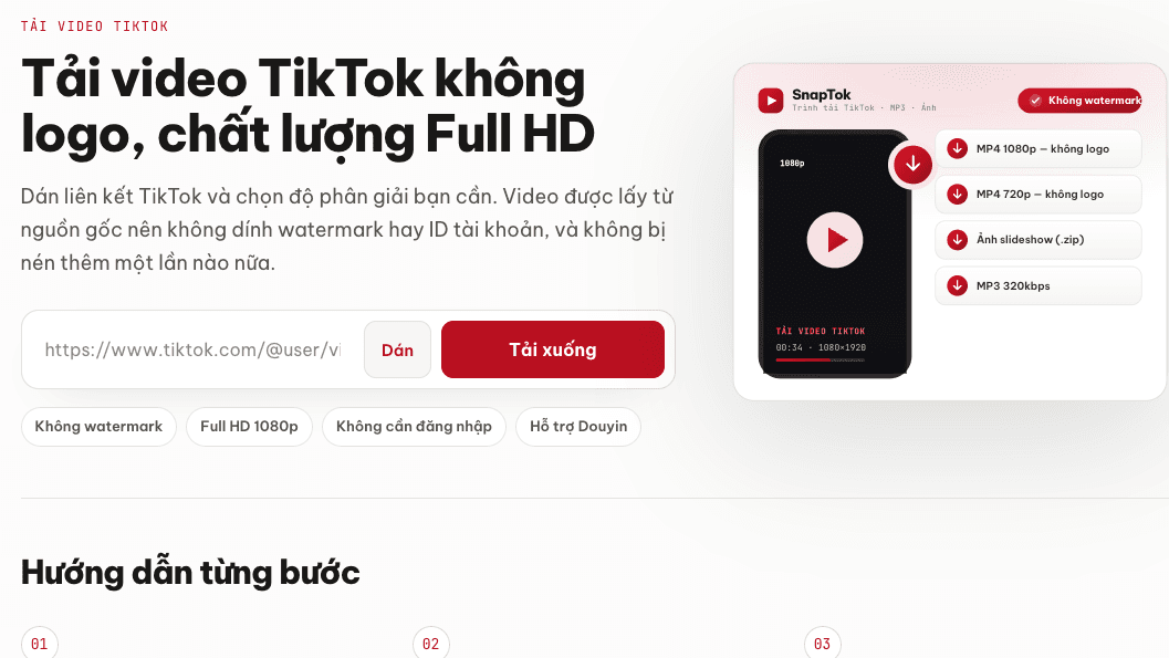 Tải video TikTok không logo: ba cách và cách nào giữ nguyên chất lượng